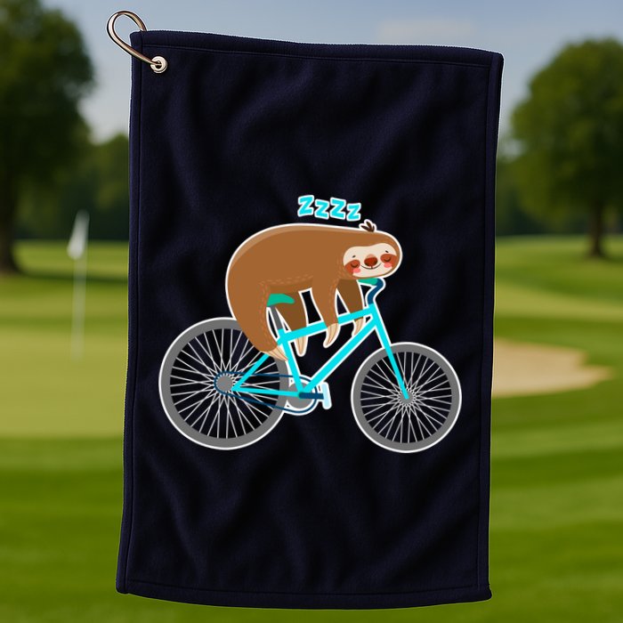 Slow Rider Funny Sloth Golf Towel