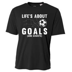 Soccer Lovers Player Football Goal Gift Cooling Performance Crew T-Shirt