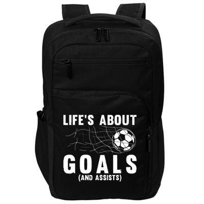 Soccer Lovers Player Football Goal Gift Impact Tech Backpack