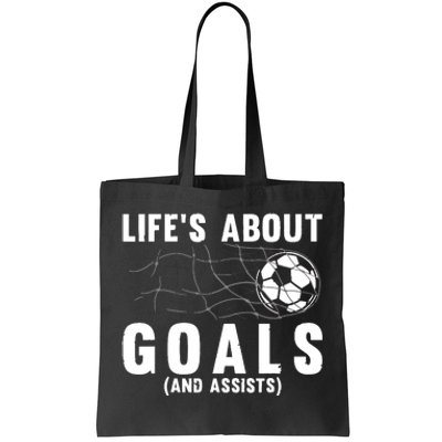 Soccer Lovers Player Football Goal Gift Tote Bag