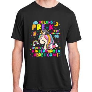 So Long PreK Kindergarten Here I Come Back To School Adult ChromaSoft Performance T-Shirt