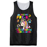 So Long PreK Kindergarten Here I Come Back To School Mesh Reversible Basketball Jersey Tank