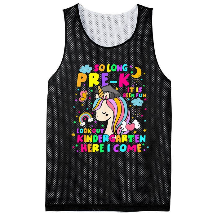 So Long PreK Kindergarten Here I Come Back To School Mesh Reversible Basketball Jersey Tank