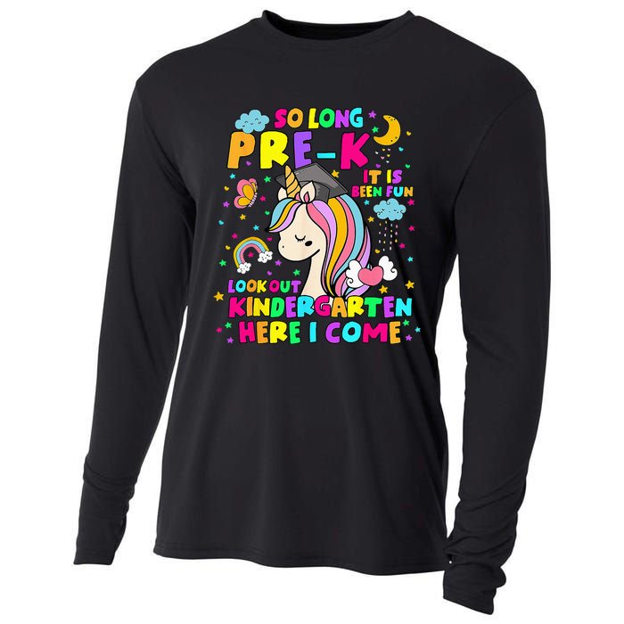 So Long PreK Kindergarten Here I Come Back To School Cooling Performance Long Sleeve Crew