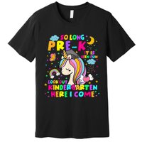 So Long PreK Kindergarten Here I Come Back To School Premium T-Shirt