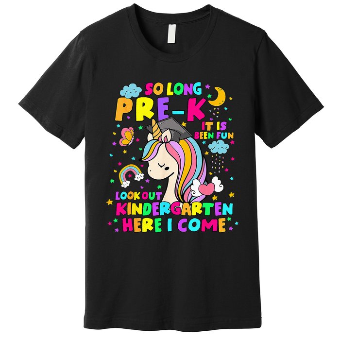 So Long PreK Kindergarten Here I Come Back To School Premium T-Shirt