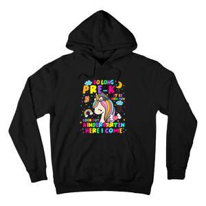 So Long PreK Kindergarten Here I Come Back To School Tall Hoodie