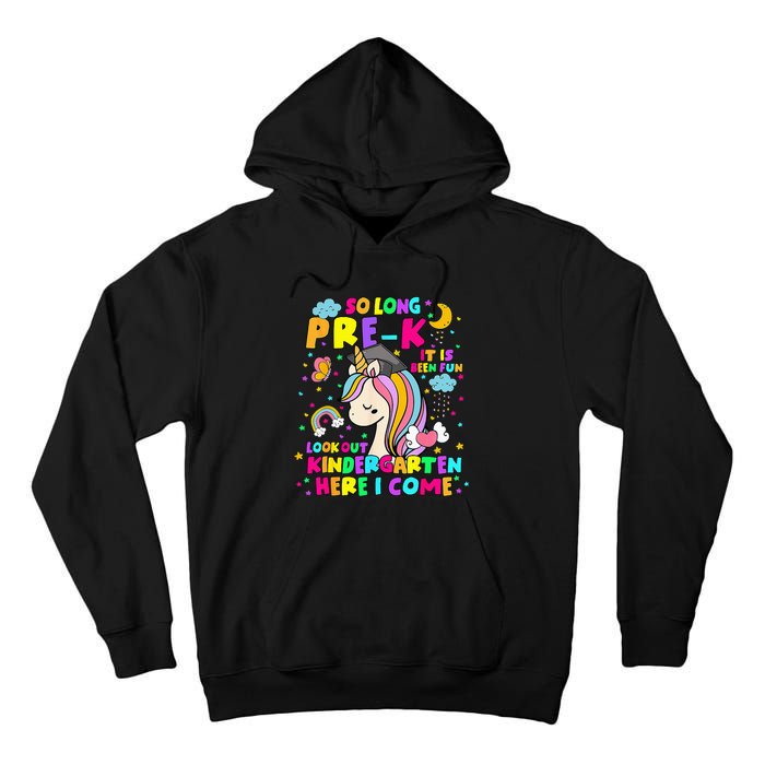 So Long PreK Kindergarten Here I Come Back To School Tall Hoodie