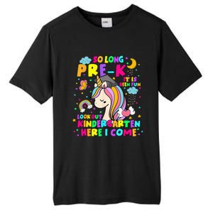 So Long PreK Kindergarten Here I Come Back To School Tall Fusion ChromaSoft Performance T-Shirt