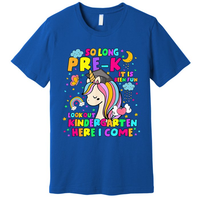 So Long PreK Kindergarten Here I Come Back To School Premium T-Shirt