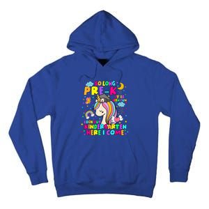 So Long PreK Kindergarten Here I Come Back To School Tall Hoodie