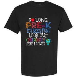 So Long PreK Funny Look Out Kindergarten Here I Come Garment-Dyed Heavyweight T-Shirt