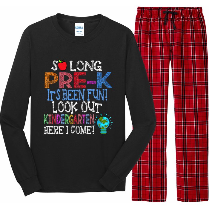 So Long PreK Funny Look Out Kindergarten Here I Come Long Sleeve Pajama Set