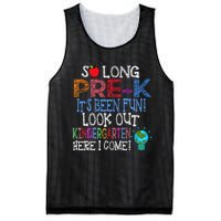 So Long PreK Funny Look Out Kindergarten Here I Come Mesh Reversible Basketball Jersey Tank