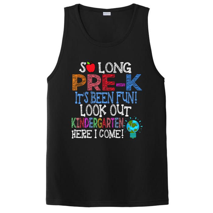 So Long PreK Funny Look Out Kindergarten Here I Come PosiCharge Competitor Tank