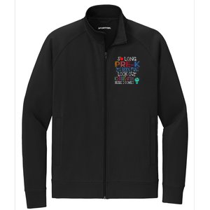 So Long PreK Funny Look Out Kindergarten Here I Come Stretch Full-Zip Cadet Jacket