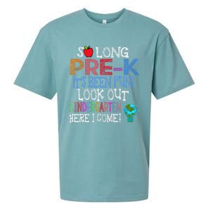 So Long PreK Funny Look Out Kindergarten Here I Come Sueded Cloud Jersey T-Shirt