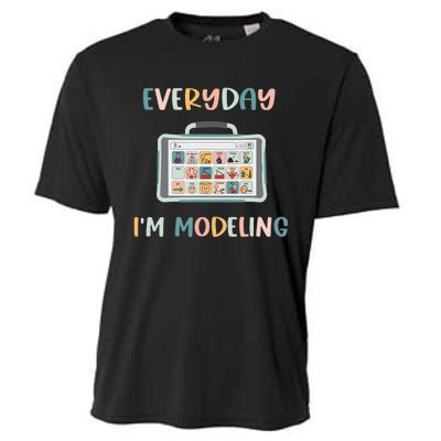 Speech Language Pathologist Everyday Im Modeling SLP Cooling Performance Crew T-Shirt