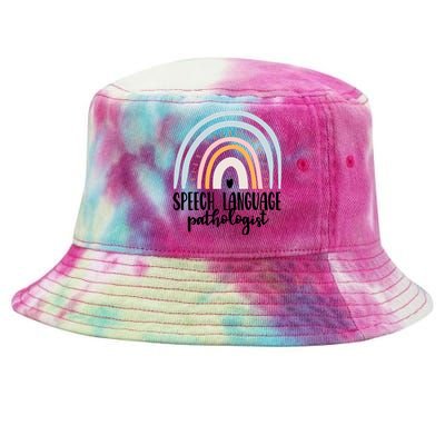 Speech Language Pathologist Speech Therapy Slp Gift Boho Great Gift Tie-Dyed Bucket Hat