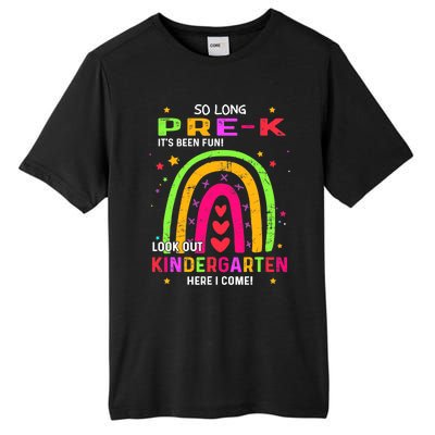 So Long Pre-K Look Out Kindergarten Graduation Gifts Rainbow Tall Fusion ChromaSoft Performance T-Shirt