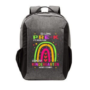 So Long Pre-K Look Out Kindergarten Graduation Gifts Rainbow Vector Backpack