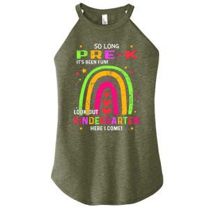 So Long Pre-K Look Out Kindergarten Graduation Gifts Rainbow Women's Perfect Tri Rocker Tank