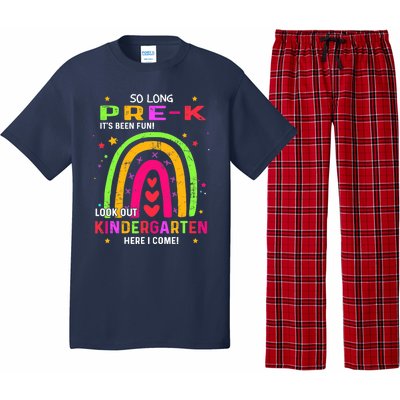 So Long Pre-K Look Out Kindergarten Graduation Gifts Rainbow Pajama Set