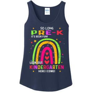 So Long Pre-K Look Out Kindergarten Graduation Gifts Rainbow Ladies Essential Tank