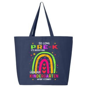 So Long Pre-K Look Out Kindergarten Graduation Gifts Rainbow 25L Jumbo Tote