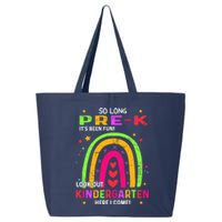 So Long Pre-K Look Out Kindergarten Graduation Gifts Rainbow 25L Jumbo Tote