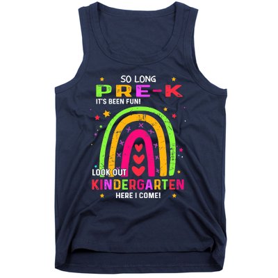 So Long Pre-K Look Out Kindergarten Graduation Gifts Rainbow Tank Top