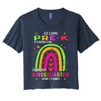 So Long Pre-K Look Out Kindergarten Graduation Gifts Rainbow Women's Crop Top Tee