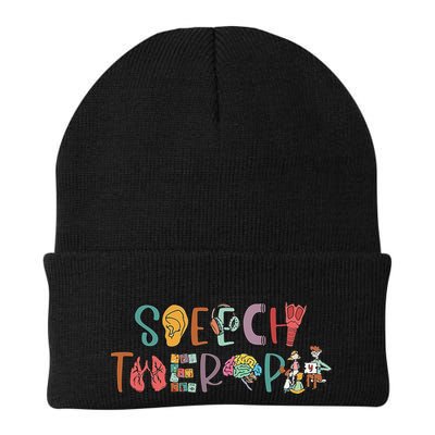 Speech Language Pathologist Appreciation Slp Grad Aac Knit Cap Winter Beanie