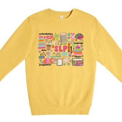 Speech Language Pathologist Pediatric Scope Of Practice SLP Premium Crewneck Sweatshirt