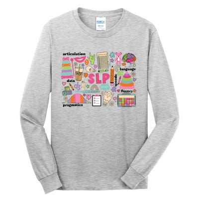 Speech Language Pathologist Pediatric Scope Of Practice SLP Tall Long Sleeve T-Shirt