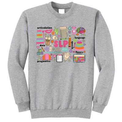 Speech Language Pathologist Pediatric Scope Of Practice SLP Tall Sweatshirt