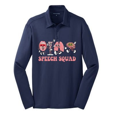 Speech Language Pathologist Slp Speech Squad Therapy Silk Touch Performance Long Sleeve Polo