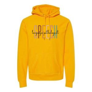 Speech Language Pathologist SLP Speech Therapy Pathology Premium Hoodie