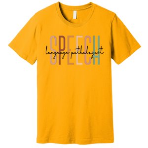 Speech Language Pathologist SLP Speech Therapy Pathology Premium T-Shirt