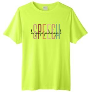 Speech Language Pathologist SLP Speech Therapy Pathology Tall Fusion ChromaSoft Performance T-Shirt