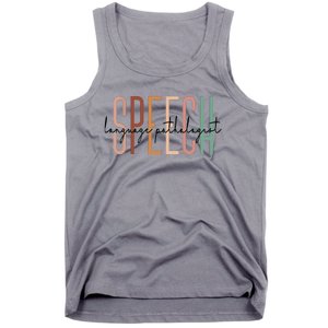 Speech Language Pathologist SLP Speech Therapy Pathology Tank Top