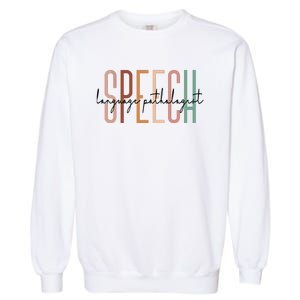 Speech Language Pathologist SLP Speech Therapy Pathology Garment-Dyed Sweatshirt