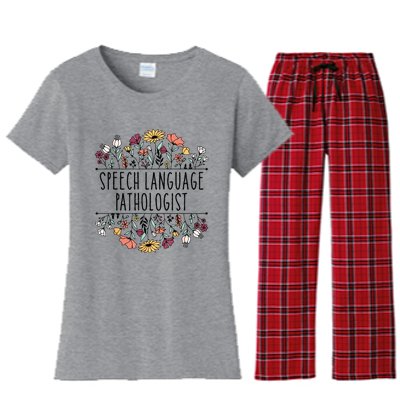 Speech Language Pathologist SLP Speech Therapy Pathology Women's Flannel Pajama Set