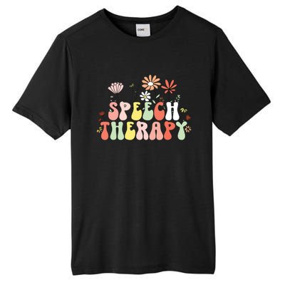 Speech Language Pathologist SLP Speech Therapy Pathology Tall Fusion ChromaSoft Performance T-Shirt