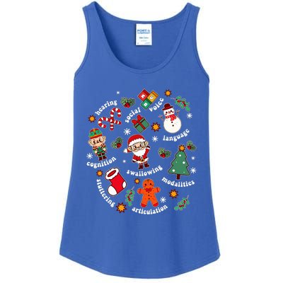 Speech Language Pathologist SLP Santa Squad Christmas  Ladies Essential Tank