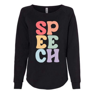 Speech Language Pathologist Speech Therapy SLP Womens California Wash Sweatshirt