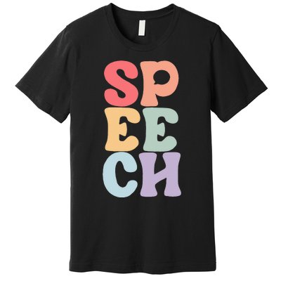 Speech Language Pathologist Speech Therapy SLP Premium T-Shirt