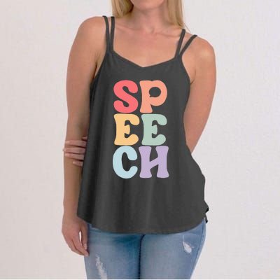 Speech Language Pathologist Speech Therapy SLP Women's Strappy Tank