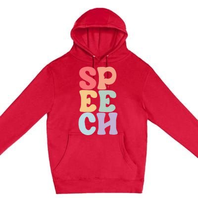 Speech Language Pathologist Speech Therapy SLP Premium Pullover Hoodie