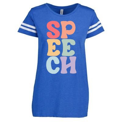 Speech Language Pathologist Speech Therapy SLP Enza Ladies Jersey Football T-Shirt